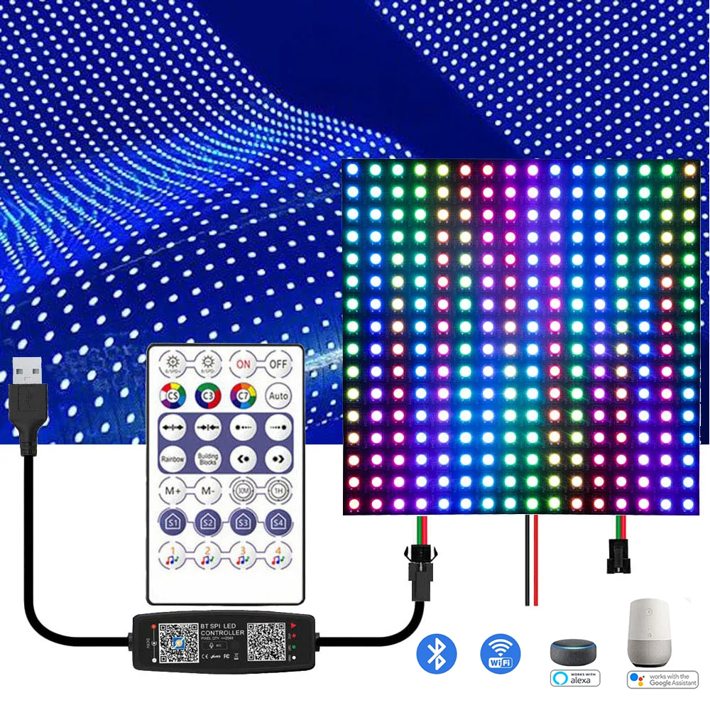 Rgb Led Matrix 8X8 - 8X8 16X16 8X32 WS2812B With USB