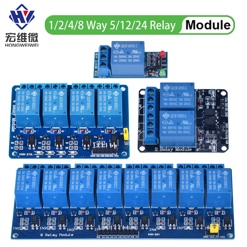 DC 5V 12V 24V 1 2 4 6 8 Channe - Relay 8 Channel Board 리뷰 및 가격