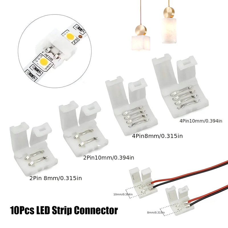 10Pcs LED Strip Connector 8MM  - Rgb Led Matrix 8X8 리뷰 및 가격