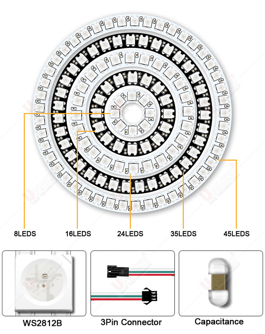 2pcs WS2812B Individually Addr - Rgb Led Matrix 8X8 리뷰 및 가격