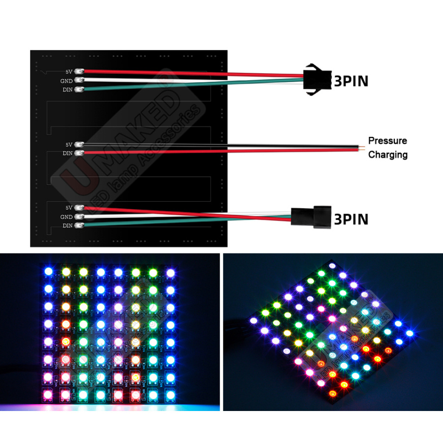 2pcs WS2812B Individually Addr - Rgb Led Matrix 8X8 리뷰 및 가격