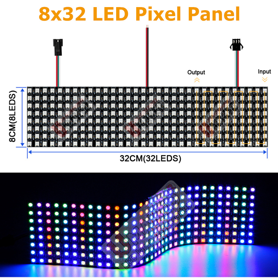 2pcs WS2812B Individually Addr - Rgb Led Matrix 8X8 리뷰 및 가격