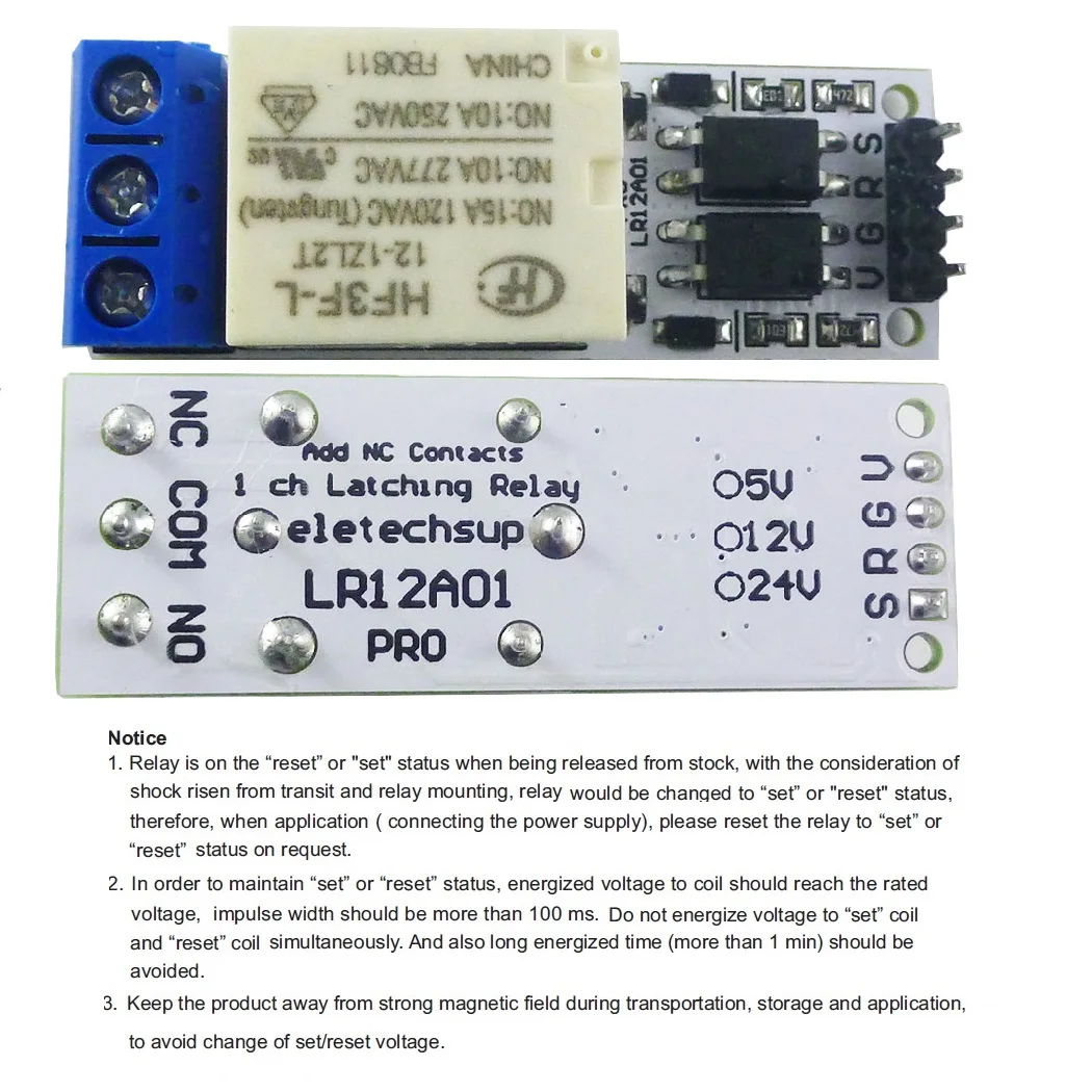 LR12A01 Magnetic Latching Rela - Shelly Relay Module 리뷰 및 가격