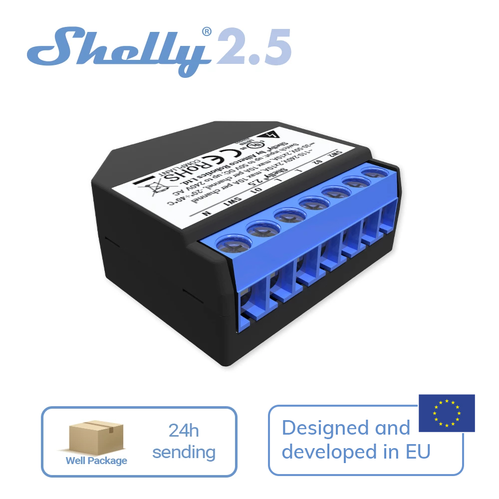 Shelly 2.5 Smart Home Double R - Shelly Relay Module 리뷰 및 가격