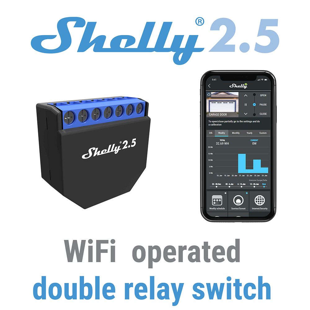 Shelly 2.5 Smart Home Double R - Shelly Relay Module 리뷰 및 가격