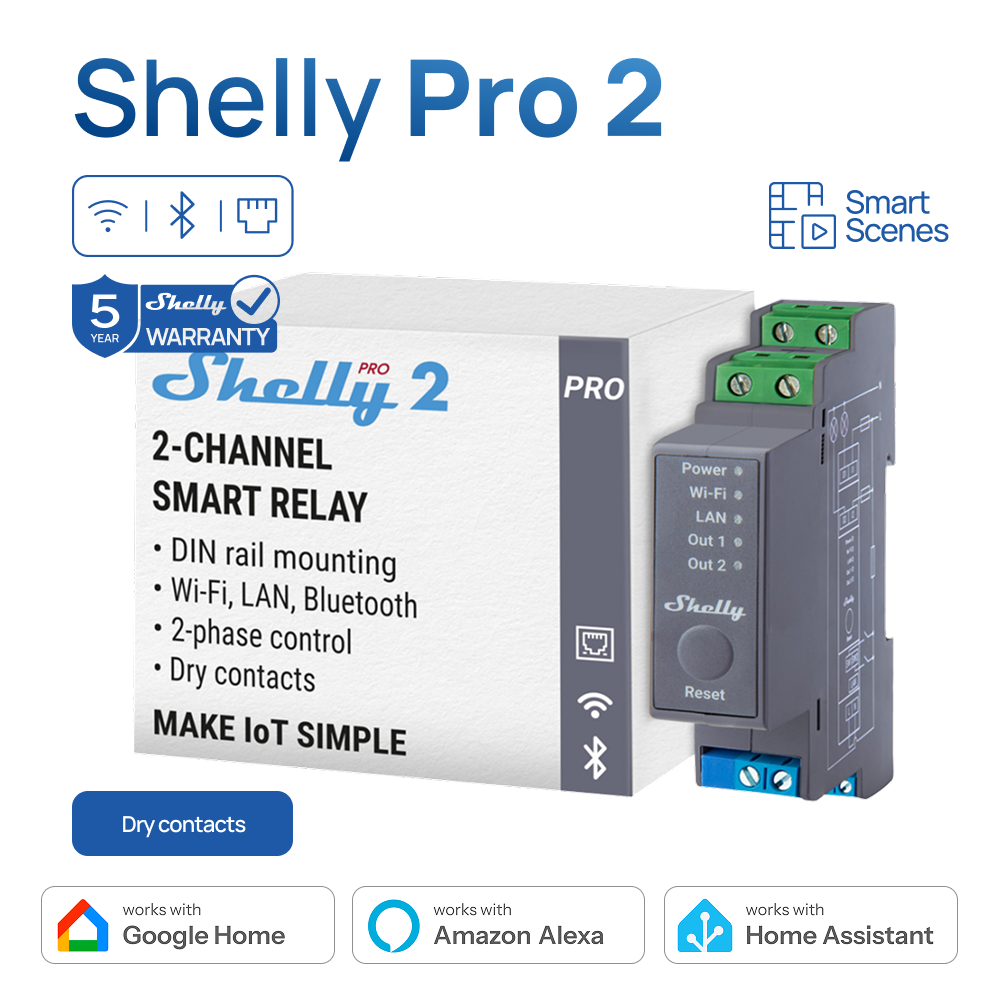 Shelly Pro 2 WiFi 2Channel Sma - Shelly Relay Module 리뷰 및 가격