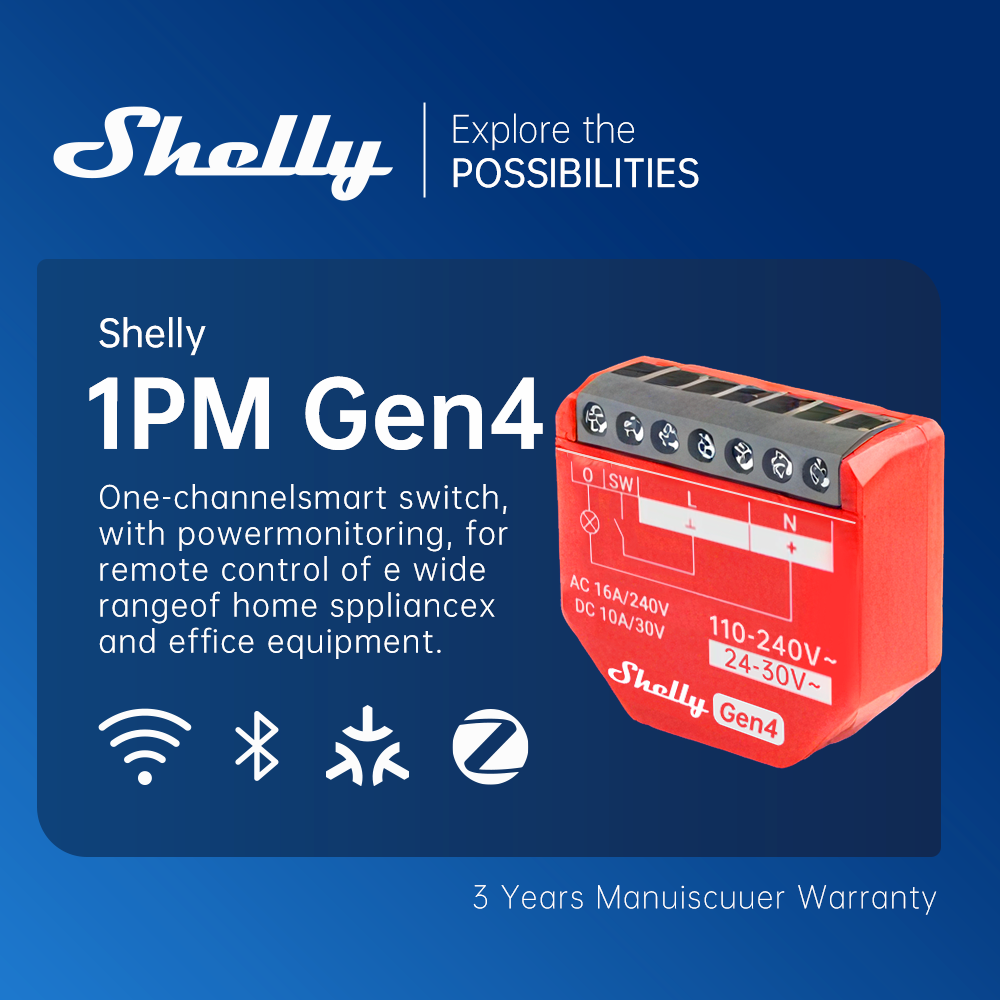 Shelly 1PM Gen4 Zigbee Disposi - Shelly Relay Module 리뷰 및 가격