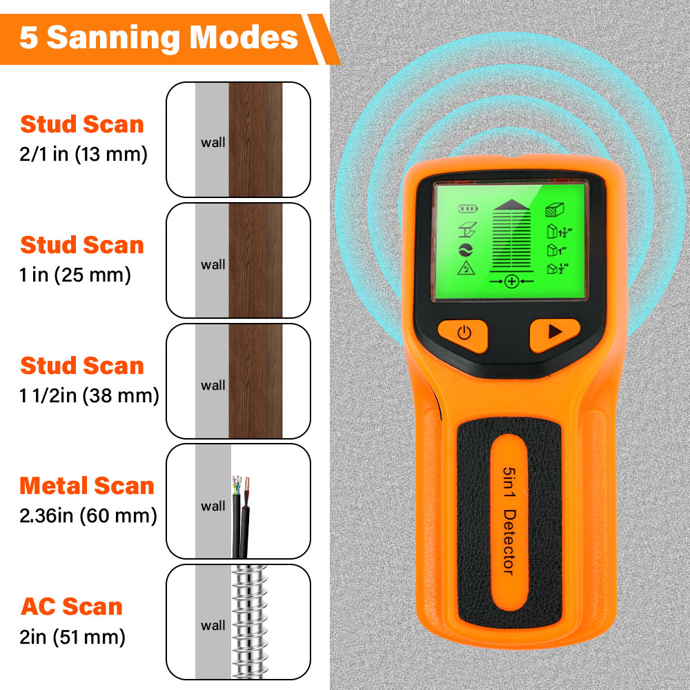 Wall Stud Detector 5 in 1 Hand - Water Leak Detector Wired 리뷰 및 가격