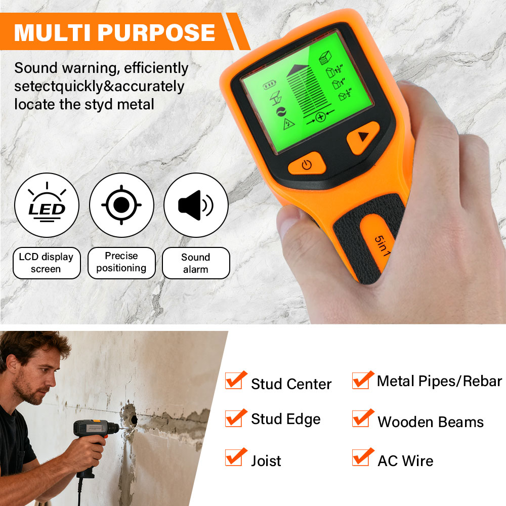 Wall Stud Detector 5 in 1 Hand - Water Leak Detector Wired 리뷰 및 가격