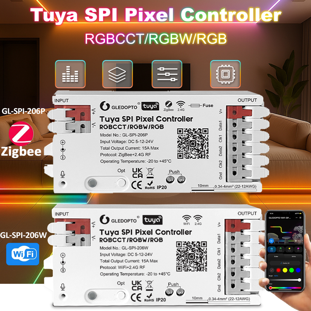 Tuya SPI Pixel LED Controller  - Zigbee Coordinator Stick 리뷰 및 가격