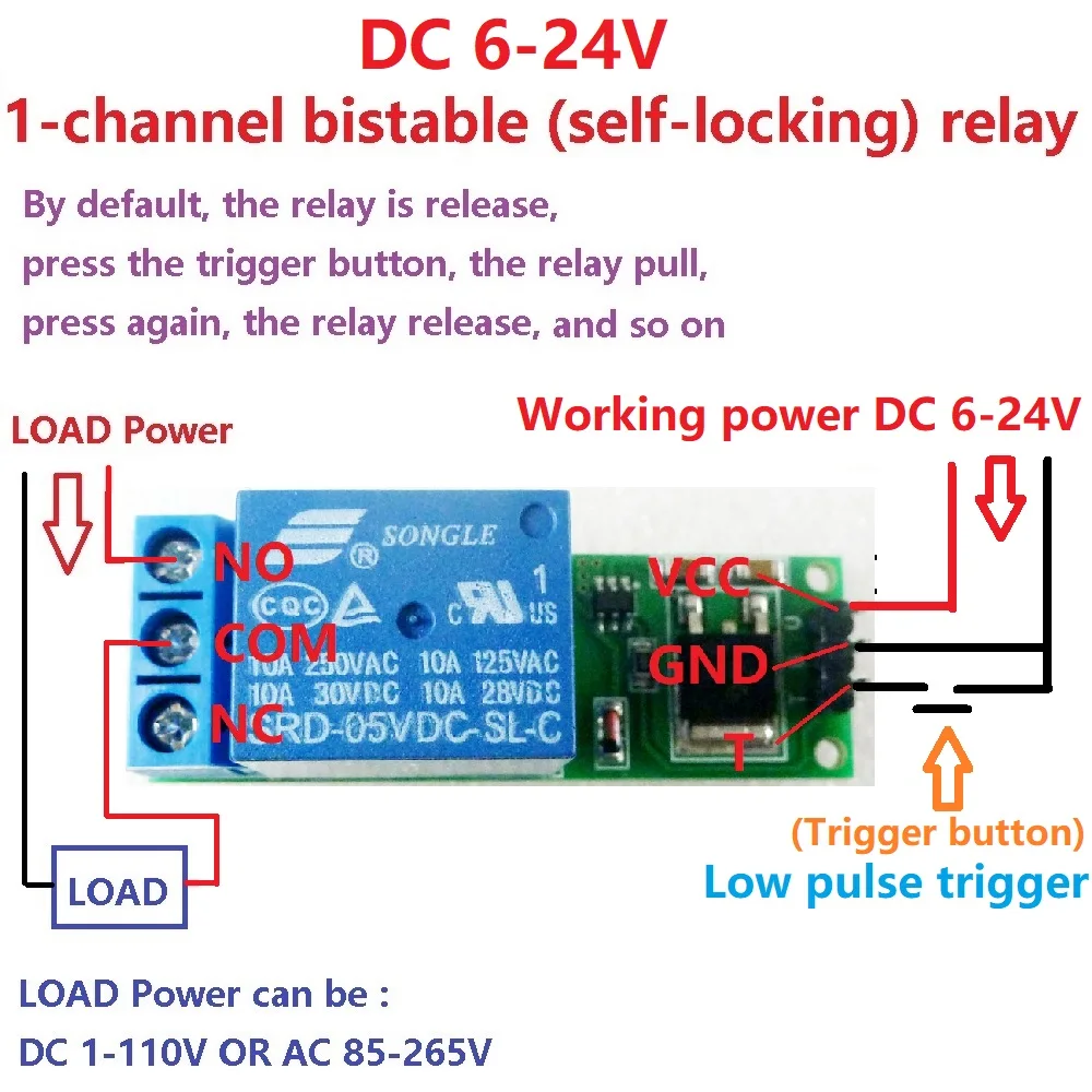 DC 6V 9V 12V 24V Flip-Flop Lat - Shelly Relay Module 리뷰 및 가격