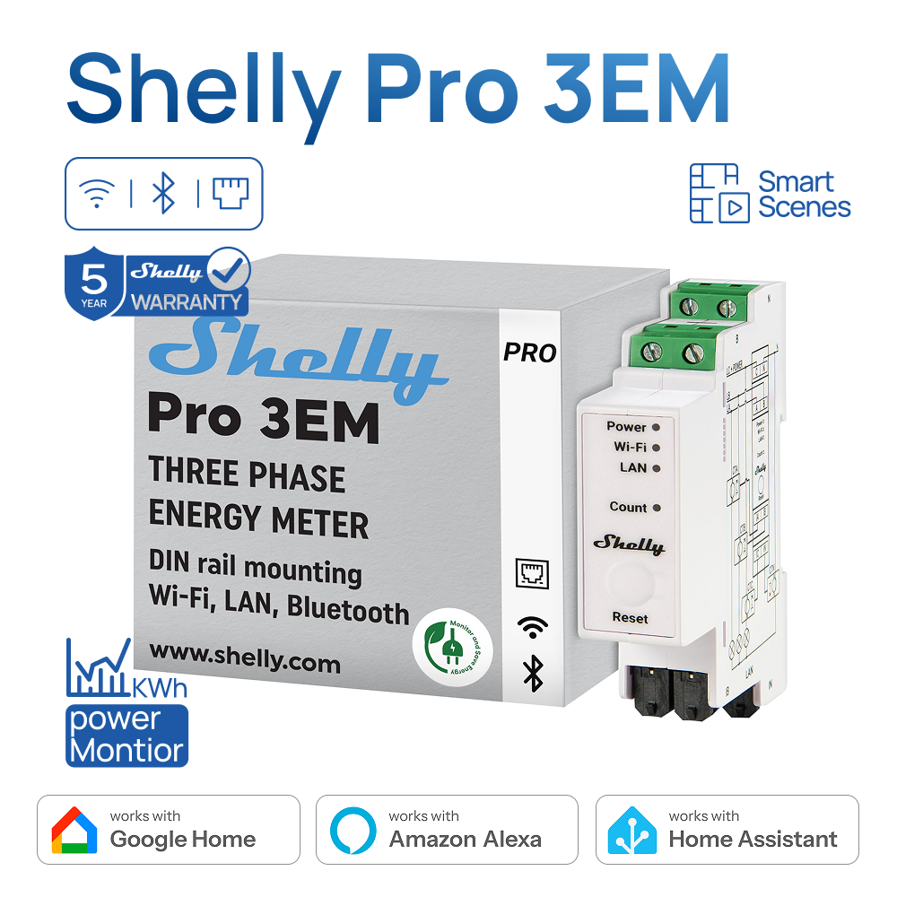 Shelly Pro 3EM 120A Lan Din Ra - Shelly Relay Module 리뷰 및 가격